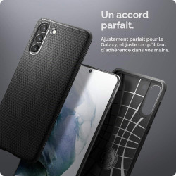 Spigen Liquid Air Coque Compatible avec Samsung Galaxy S21 Plus - Noir