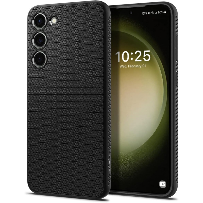Spigen Coque pour Samsung S23 Liquid Air - Noir Mat