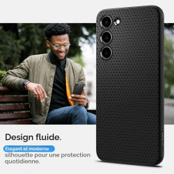 Spigen Coque pour Samsung S23 Liquid Air - Noir Mat