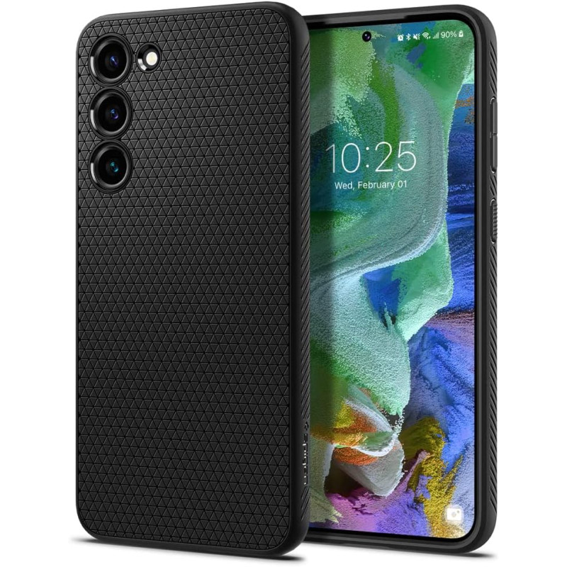 Spigen Liquid Air Coque Compatible avec Samsung Galaxy S23 Plus - Noir