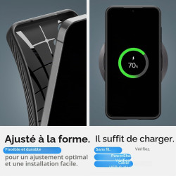 Spigen Coque pour Samsung S24 Liquid Air - Noir Mat