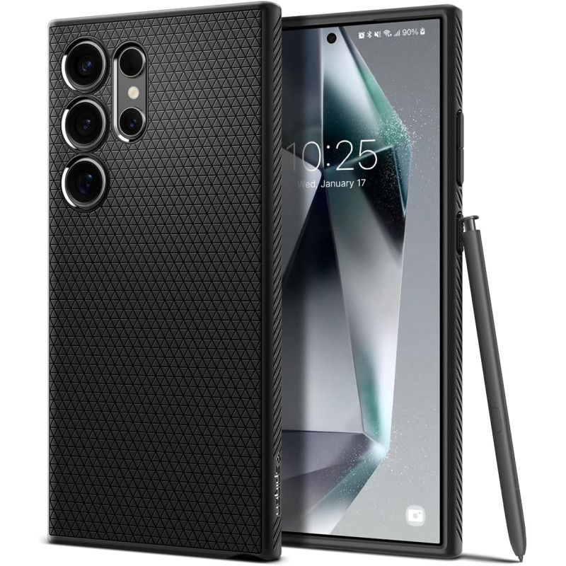 Spigen Coque pour Samsung S24 Ultra Liquid Air - Noir Mat