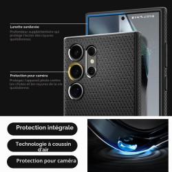 Spigen Coque pour Samsung S24 Ultra Liquid Air - Noir Mat