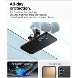 Spigen Coque pour Samsung S25 Liquid Air - Noir Mat