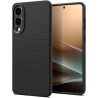 Spigen Liquid Air Coque Compatible avec Samsung Galaxy S25 Edge - Noir Mat