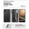 Spigen Liquid Air Coque Compatible avec Samsung Galaxy S25 Edge - Noir Mat