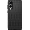 Spigen Liquid Air Coque Compatible avec Samsung Galaxy S25 Edge - Noir Mat