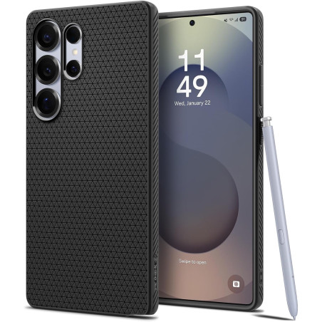 Spigen Coque pour Samsung S25 Ultra Liquid Air - Noir Mat