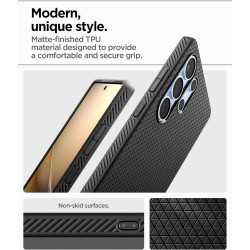 Spigen Coque pour Samsung S25 Ultra Liquid Air - Noir Mat