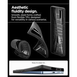 Spigen Coque pour Samsung S25 Ultra Liquid Air - Noir Mat