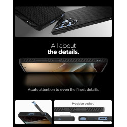 Spigen Coque pour Samsung S25 Ultra Liquid Air - Noir Mat