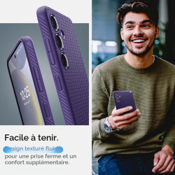 Spigen Liquid Air Coque Compatible avec Galaxy S24 - Violet Foncé