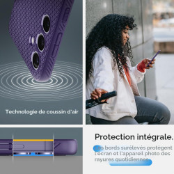 Spigen Liquid Air Coque Compatible avec Galaxy S24 - Violet Foncé