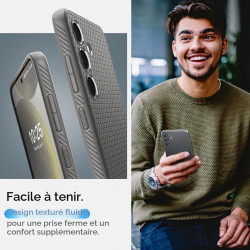 Spigen Liquid Air Coque Compatible avec Galaxy S24 - Gris