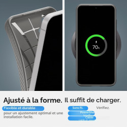 Spigen Liquid Air Coque Compatible avec Galaxy S24 - Gris
