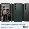 Spigen Liquid Air Coque Compatible avec Galaxy S24 - Vert | Technologie à coussin d'air