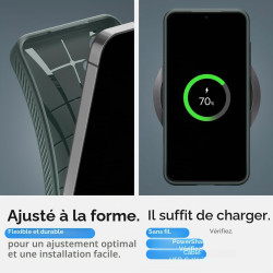 Spigen Liquid Air Coque Compatible avec Galaxy S24 - Vert | Technologie à coussin d'air