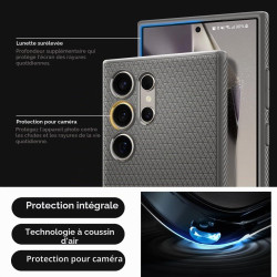 Spigen Liquid Air Coque Compatible avec Samsung Galaxy S24 Ultra 5G - Gris