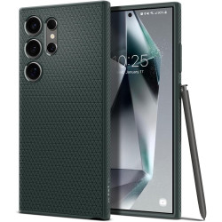 Spigen Liquid Air Coque Compatible avec Samsung Galaxy S24 Ultra 5G - Vert
