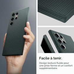 Spigen Liquid Air Coque Compatible avec Samsung Galaxy S24 Ultra 5G - Vert