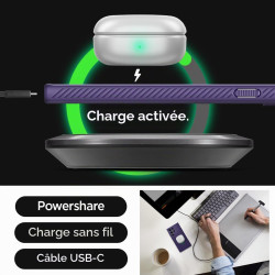 Spigen Liquid Air Coque Compatible avec Samsung Galaxy S24 Ultra 5G - Violet Foncé