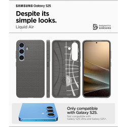 Spigen Liquid Air Coque Compatible avec Samsung Galaxy S25 - Gris