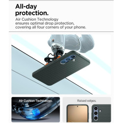 Spigen Liquid Air Coque Compatible avec Samsung Galaxy S25 - Vert