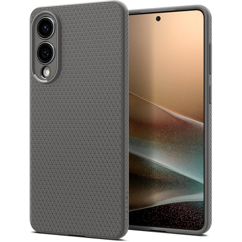 Spigen Liquid Air Coque Compatible avec Samsung Galaxy S25 Edge - Gris