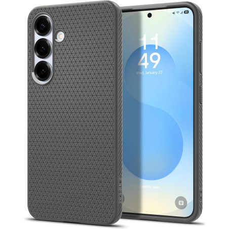 Spigen Liquid Air Coque Compatible avec Samsung Galaxy S25 Plus - Gris