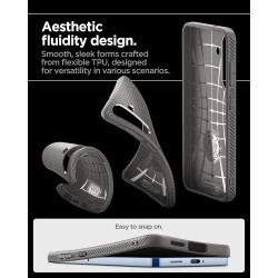 Spigen Liquid Air Coque Compatible avec Samsung Galaxy S25 Plus - Gris