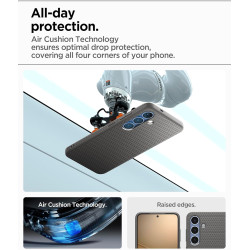 Spigen Liquid Air Coque Compatible avec Samsung Galaxy S25 Plus - Gris