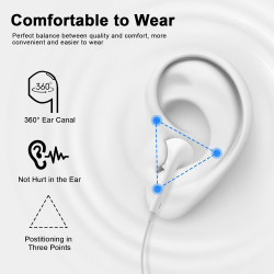 [certifié apple mfi écouteurs filaires lightning intra-auriculaires | [vrai plug & play sans bleutooth] casque audio stéréo hi-f