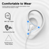 [certifié apple mfi écouteurs filaires lightning intra-auriculaires | [vrai plug & play sans bleutooth] casque audio stéréo hi-f
