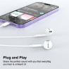 [certifié apple mfi écouteurs filaires lightning intra-auriculaires | [vrai plug & play sans bleutooth] casque audio stéréo hi-f