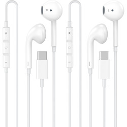 [Certifié Apple MFi Écouteurs Filaires USB C Intra-Auriculaires | Casque Audio Stéréo Hi-FI avec Microphone et Contrôle du Volum