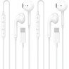 [Certifié Apple MFi Écouteurs Filaires USB C Intra-Auriculaires | Casque Audio Stéréo Hi-FI avec Microphone et Contrôle du Volum