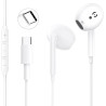 Écouteurs Filaires USB-C pour iPhone 17/16/16e/15 Pro Max, Écouteurs Intra-Auriculaires Hi-FI Stéréo USB C avec Microphone et Co
