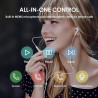 Écouteurs Filaires USB-C pour iPhone 17/16/16e/15 Pro Max, Écouteurs Intra-Auriculaires Hi-FI Stéréo USB C avec Microphone et Co