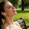 Écouteurs Filaires USB-C pour iPhone 17/16/16e/15 Pro Max, Écouteurs Intra-Auriculaires Hi-FI Stéréo USB C avec Microphone et Co