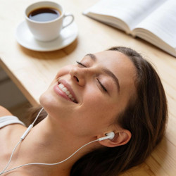 Écouteurs Filaires USB-C pour iPhone 17/16/16e/15 Pro Max, Écouteurs Intra-Auriculaires Hi-FI Stéréo USB C avec Microphone et Co