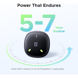 Ugreen finetrack mini 2 finder tag 110db fluorescence ip68 ios uniquement | fonctionne avec find my, 7 ans batterie, localisateu