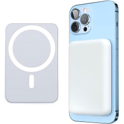 Batterie Externe pour MagSafe, Induction sans Fil Portable Charge Rapide Chargeur, 10000mAh Magnetique Power Bank pour iPhone 12