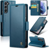 Coque pour Samsung Galaxy S21 5G, Housse Premium en Cuir PU, RFID Protection, Portefeuille Rabat Case, Porte Cartes et Fonction 
