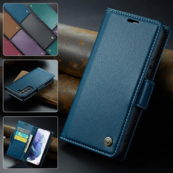 Coque pour Samsung Galaxy S21 5G, Housse Premium en Cuir PU, RFID Protection, Portefeuille Rabat Case, Porte Cartes et Fonction 