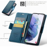 Coque pour Samsung Galaxy S21 5G, Housse Premium en Cuir PU, RFID Protection, Portefeuille Rabat Case, Porte Cartes et Fonction 