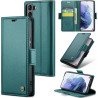 Coque pour Samsung Galaxy S21 5G, Housse Premium en Cuir PU, RFID Protection, Portefeuille Rabat Case, Porte Cartes et Fonction 