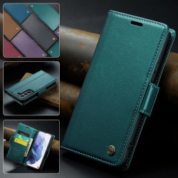 Coque pour Samsung Galaxy S21 5G, Housse Premium en Cuir PU, RFID Protection, Portefeuille Rabat Case, Porte Cartes et Fonction 