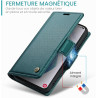 Coque pour Samsung Galaxy S21 5G, Housse Premium en Cuir PU, RFID Protection, Portefeuille Rabat Case, Porte Cartes et Fonction 