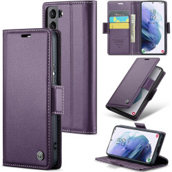 Coque pour Samsung Galaxy S21 5G, Housse Premium en Cuir PU, RFID Protection, Portefeuille Rabat Case, Porte Cartes et Fonction 