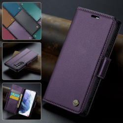 Coque pour Samsung Galaxy S21 5G, Housse Premium en Cuir PU, RFID Protection, Portefeuille Rabat Case, Porte Cartes et Fonction 